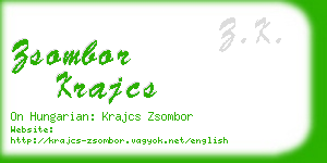 zsombor krajcs business card